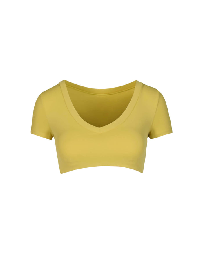 Crop V yellow