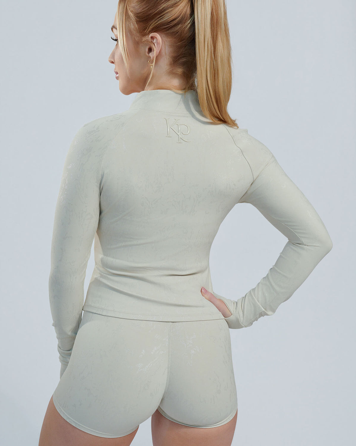 Neutral Sculpted Jacket - Cream