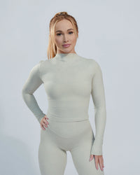 Compressed Long Sleeve- cream