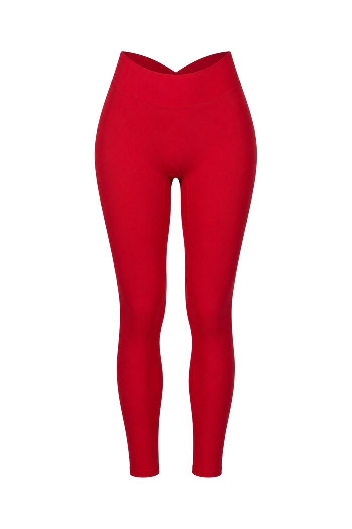 Scrunch Butt Leggings - Red