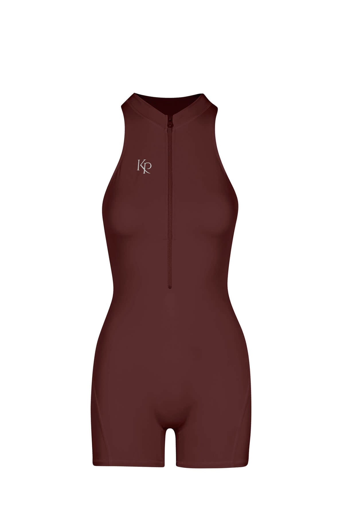 Sculpted Backless Short - brown