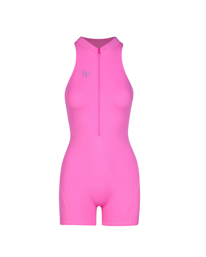 Sculpted Backless Short- pink