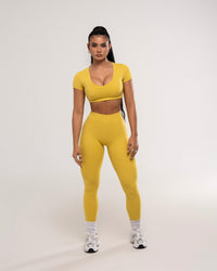 Light Scrunch Leggings Yellow