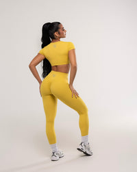 Light Scrunch Leggings Yellow