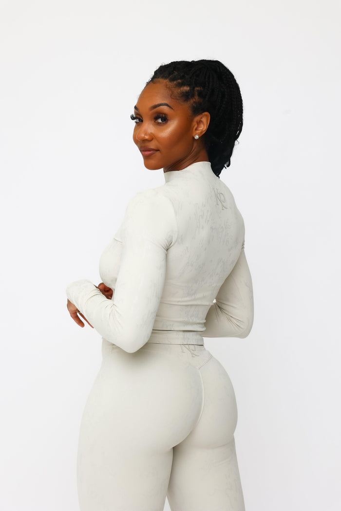 Compressed Long Sleeve- cream