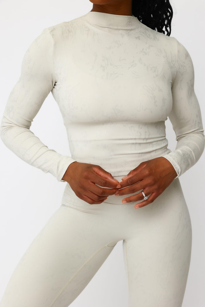 Compressed Long Sleeve- cream